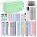 Vert-menthe Set d'école avec 56 pièces et trousse avec bonbons