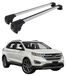Ford Barre de toit, porte-bagages de base pour Ford Edge II, années modèles 2015-2023, capacité de charge 75 kg, aluminium, argent, 2 pièces