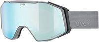 Uvex Gravity Fm Skibril Grijs Supravision Ice-Green/CAT3 Man,Vrouw