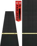 Bull's Rubber Dartmat + oche - Dartmat 300 x 90 cm - Antislip Rubber Dartmat - Zwart