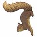 Design Toscano Simone, de eekhoorn, hangende sculptuur, 12,5 x 7,5 x 20,5 cm