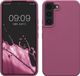 kwmobile telefoonhoesje geschikt voor Samsung Galaxy S22 - Hoesje met siliconen coating - Smartphone case in orchidee paars