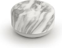 BOSIGN Distributeur de savon - Silicone - Marbré - Noir