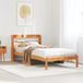 Maison Exclusive - Pieds de lit, avant en cire marron foncé, 100 x 200 cm, pin massif