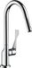 HansGrohe AXOR Citterio Eéngreepskeukenmengkraan 250 met uittrekbare handdouche Polished Black Chrome