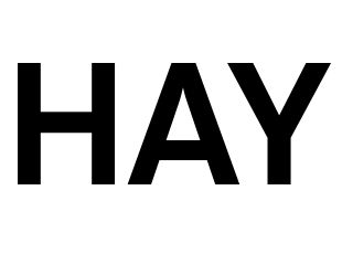 HAY SLIT TABLE Black Ø45 x H35.5 cm