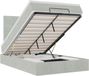 vidaXL Lit plateforme avec matelas et LED 120x200cm Velours Gris clair