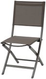 Hespéride Set van 4 opvouwbare tuinstoelen ESSENTIA Aluminium Wengé