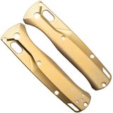 Flytanium Benchmade Bugout Crossfade Scales FLY-0796, Stonewashed Brass
