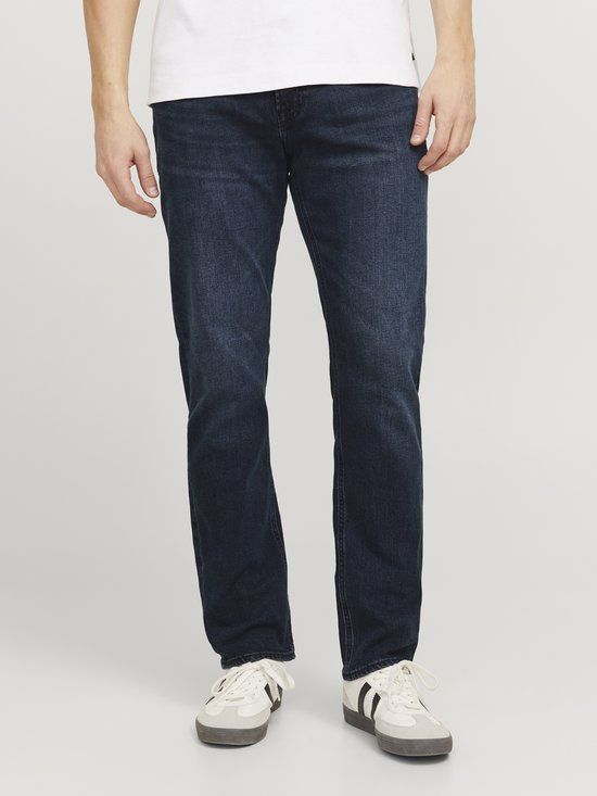 JACK&JONES JEANS INTELLIGENCE Heren Jeans JJICLARK JJIORIGINAL AM 300 NOOS Slim Fit Katoen Elastaan Blue Denim