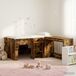 Maison Exclusive - Lit superposé avec bureau pour enfants, 2 pièces, chêne fumé