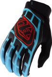 Troy Lee Designs GP Pro Framework Motocrosshandschoenen Zwart/Azure Blauw Maat L