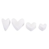 RAYHER 34234000 zeepgietvorm: harten, diepte 3cm, 4-delig, plastic, wit, 35 x 10 x 3,5 cm