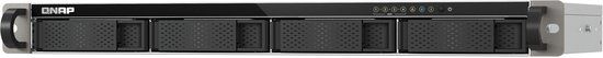 QNAP TS-432XeU NAS Rack (1U) 4 GB DDR4 0 TB Zwart, Grijs