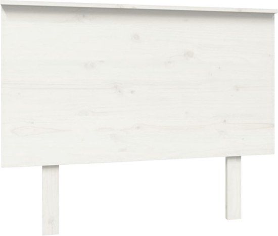 VidaXL Hoofdbord Grenenhout Wit 104x6x82,5 cm