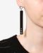 Isabel Marant Boucles d'oreille Karlie - Femme - Noir et argenté