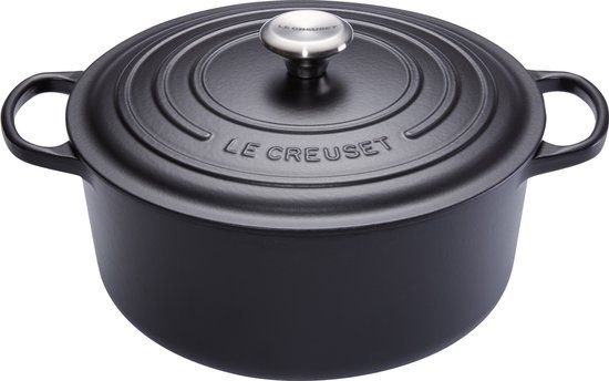 Le Creuset Signature Braadpan - 5.3L - 26cm - Zwart - Gietijzer