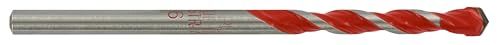 tivoly 10913020600 blister van 1-spiraalboor béton-carrelage 2 in 1 Technic, rood, Ø 6 mm