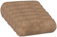 vidaXL - Kussensloop - 6 stuks - HEERLEN - Taupe - Ø 15 x 40 cm - Katoensatijn
