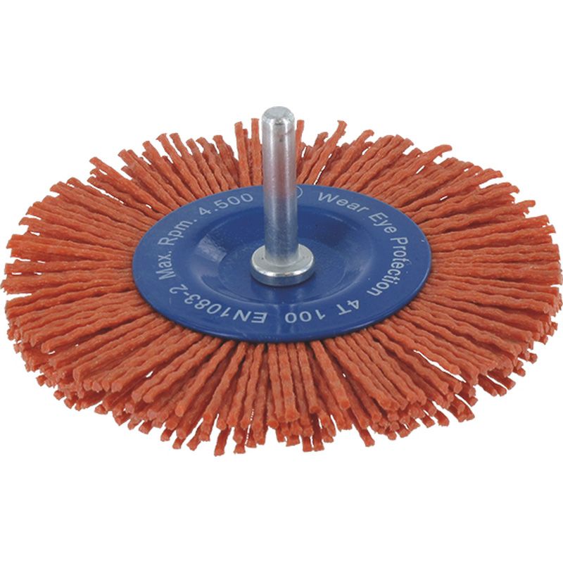 Labor Borstelwiel met nylon 100mm