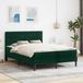 Maison Exclusive - Cadre de lit en velours vert foncé 140 x 190 cm avec matelas