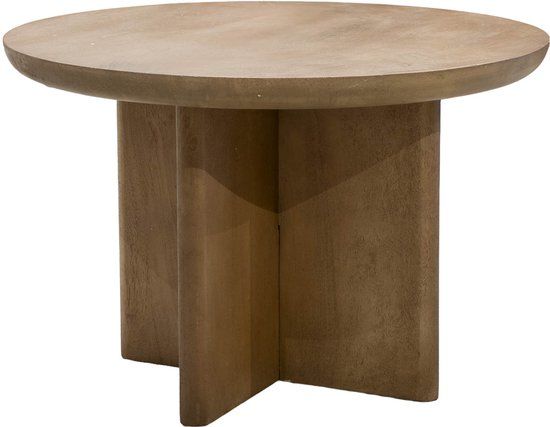 DÉJA Living Salontafel Helsinki - Naturel Hout - 60x60x39cm
