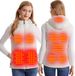 MEETWEE MEETHOO Verwarmd Vest Dames | Gewatteerde Elektrische Bodywarmer | Verwarmde Bodywarmer | USB | Powerbank niet inbegrepen-Wit-M