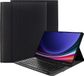 Cazy Étui pour tablette avec clavier adapté pour Samsung Galaxy Tab S10 Ultra / Tab S9 Ultra 14.6 pouces - Étui clavier Bluetooth QWERTZ - Noir