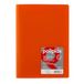Grafoplas - map, transparant, A4, oranje, 10 inzetstukken van polypropyleen, ondoorzichtig, gemaakt in Spanje, flexibel deksel, perfect voor het archiveren van documenten en bladeren