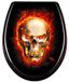 StarTech Duroplast Toiletzitting - Universele WC-zitting - Ghost Rider
