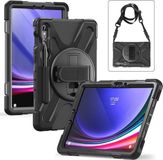 eSTUFF Galaxy Tab S10 Lite/S10 FE/S9 FE/S9/S8/S7 AUSTIN Defender-hoes zonder ingebouwde screenprotector - Zwart