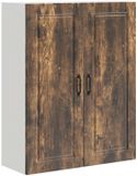 vidaXL Wandkast PORTO, gerookt eikenhout, 80 x 31 x 100 cm