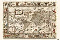 Grupo Your Decoration B.V. Poster Ancient World Map 91,5x61cm