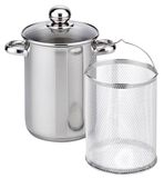 Aerts Aspergepan Zilver RVS Glas 16 cm 4L