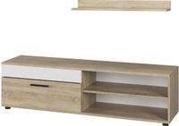 Vicco Berno Lowboard & plank – met 1 klep Sonoma/Wit