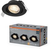 Osram Spot Set LED inbouwspot Simple DIM, 4,9W 827 Zwart, set van 3