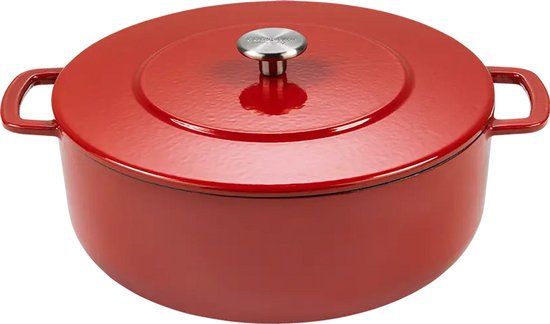 Combekk Sous Chef Gietijzeren Braadpan - 28cm - Rood