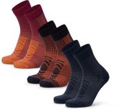 DANISH ENDURANCE Wandelsokken - Lichte Merino Wol Sokken met Blaarbescherming - Unisex - 3 Paar - Maat 35-38