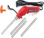 Wiltec Styroporschneider, 200W, snelle opwarming met 4 messen, 2x 200/150mm, geschikt voor polystyreen, polystyrol en harde polystyrenschuim. Heetdraadsnijder tot 600°C