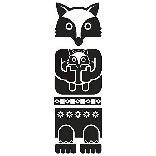 SLV Sticker Set Totem Fox, zwart 155984
