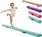 VEVOR Poutre d'équilibre pour enfants de gymnastique, Pliable, 2,35 m, Capacité de charge 90,7 kg, Poutre de gymnastique avec fond antidérapant, Poutre d'équilibre avec sac de transport pour gymnastique, Vert menthe