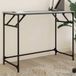 Maison Exclusive Bureau Gris Sonoma 100x45x76 cm Panneaux de Particules et Acier