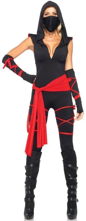 Leg Avenue Sexy ninja outfit voor dames - Verkleedkleding - XL