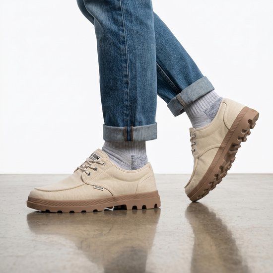 Palladium DUNELITE MOC M Vrije tijdsschoenen Heren Wit/beige Maat 45