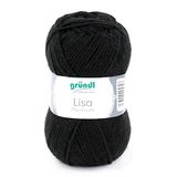 Gründl 760-26 draad, acryl, zwart, 3,5-4,5 mm