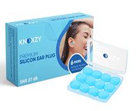 Knoxzy Siliconen oordopjes om te slapen, herbruikbare waterdichte ruisonderdrukking, premium vormbare oordopjes voor slapen, reizen, studeren ruisonderdrukking