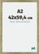 Your Decoration - Cadre photo A2 42x59,4 cm - MDF - Or antique - Mura