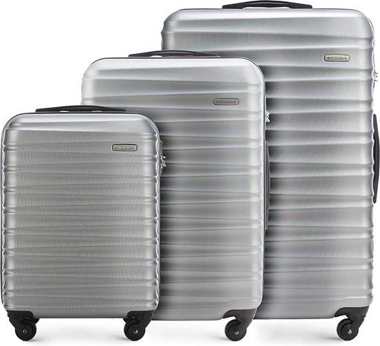 WITTCHEN GROOVE Line Kofferset (3 stuks) - Grijs - ABS - Hardcase