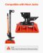 Latios Krik voetplaat en handgreephouder - High Lift/Offroad krik - Draagvermogen 3175 kg - Zwart