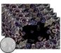 Linnen Halloween Placemats Halloween Gothic Schedel Tafelmatten Dag van de Dode Rozen Schedel Decor Halloween Decoraties en Benodigdheden voor Thuis Keuken Tafel-30 × 45 cm